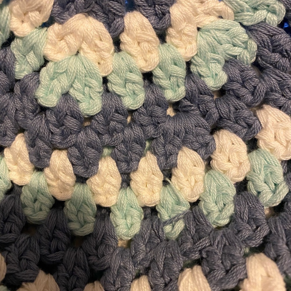 New without tags Free People 
Pixie Blue Stripe Crochet Bucket Hat
100% cotton - Picture 2 of 10